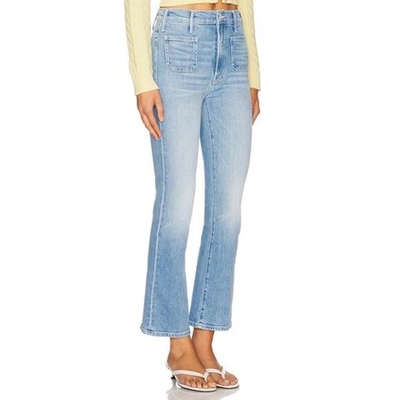 Brand New Mother The Hustler Patch Pocket Ankle Jeans in Tune In, Tune Out 27” - Picture 2 of 9